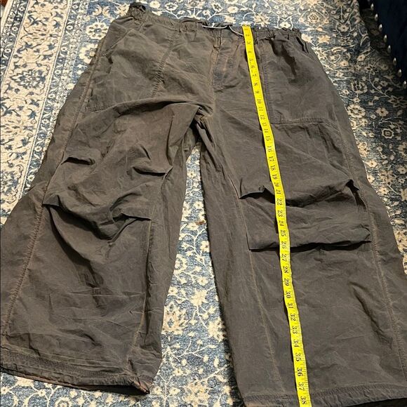 Urban Outfitters Sloan Nylon Balloon Distressed Pants In Slate Y2K Inspired Boho - Picture 13 of 16